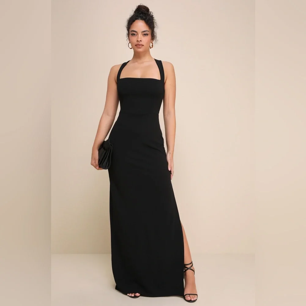 Lulu's Black Maxi Dress - Picture 5 of 8